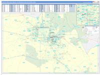 Phoenix Mesa Scottsdale Metro Area Wall Map
